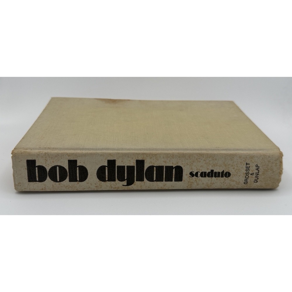 Bob Dylan First Edition 1971 Anthony Scaduto Grosset & Dunlap HC Biography Book